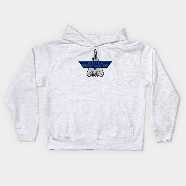 F-14 Tomcat - Atlantic Fleet Tomcat Kids Hoodie by Tailgunnerstudios